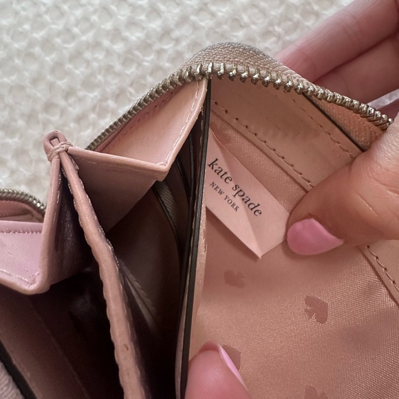 Kate Spade Blush Leather Zip Wallet - Picture 5 of 6